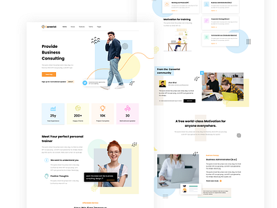 Careeris-Business Consulting Landing Page business consulting webdesign