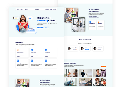 Bromate Consulting Landing Page colors consult design ui ux web