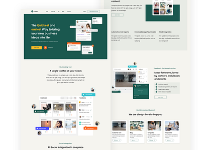 Frantic - Business Ideas Landing Page brand business color graphics idea ux vector