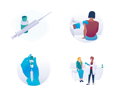 Vaccination illustrations