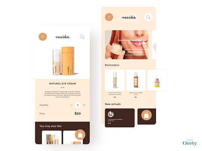 Concept for a natural cosmetic shop