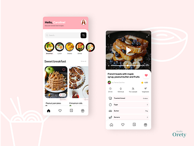 Recipes app concept 🥑