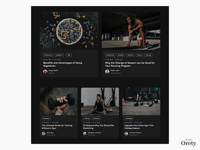 Blog design for FitMate App