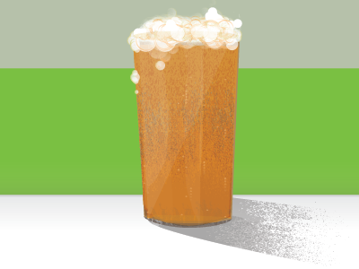 Foamy Beer beer foamy green illustration ipa
