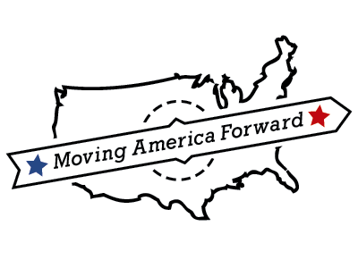 Moving America Forward design logo typography