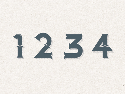 1234 - Concepts 1234 concepts font progress typography