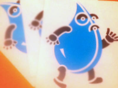 Hang Loose Droplet Sticker droplet guy hang loose sticker