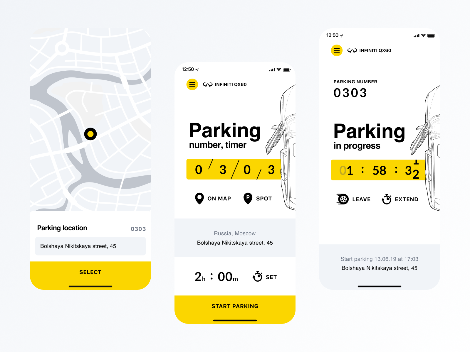 Parking App Concept By Anton Sibiryakov On Dribbble   Parking App Concept 4x 