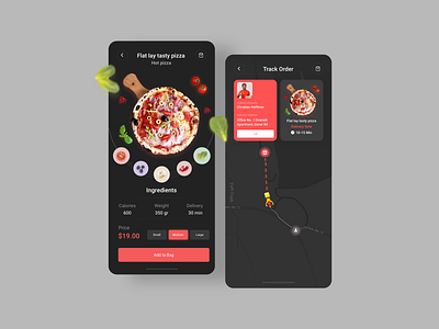 Food delivery app business color palette delivery app design food app food delivery app freelance mobile application mobile design mobile ui pizza pizza app uidesign vector