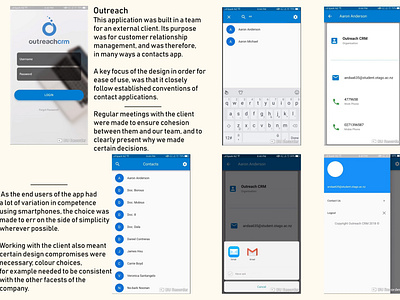 Outreach: Mobile CRM Application