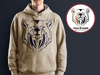 Peau Epaisse Logo bear bear logo branding design icon illustraion illustrator logo logodesign