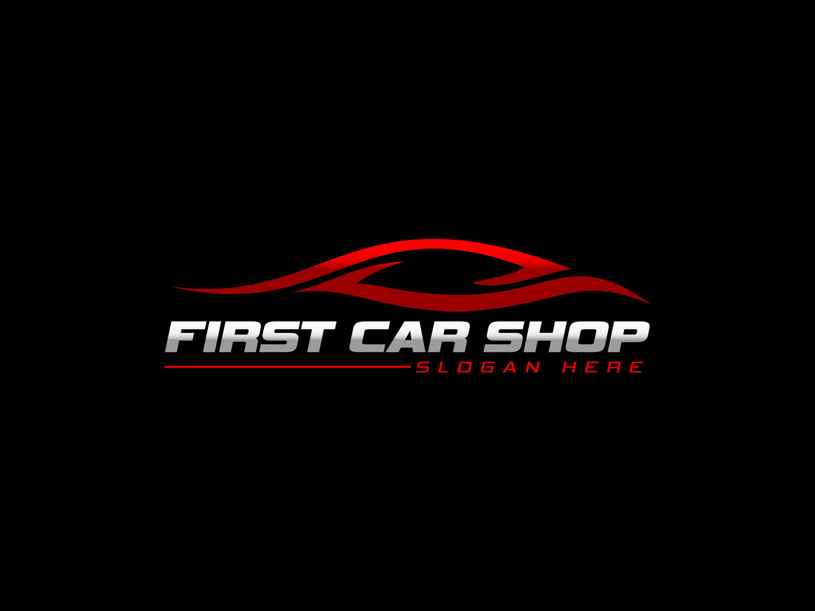 car shop glow logo