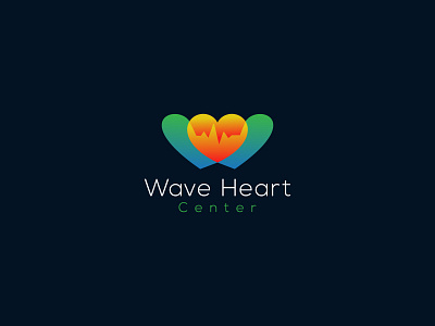 Wave Heart Center logo Medical logo Clinic logo branding clinic logo creative logo doctor health health care heart logo logodesign logodesigner logoinspiration logomaker logomark logos logotype medical logo medicine minimalist logo modern logo wave heart center logo