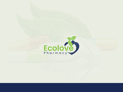 Pharmacy Logo, Ecolove pharmacy logo branding creative logo ecolove pharmacy logo logo logodesign logodesigner logoinspiration logomaker logomark logos logotype modern logo