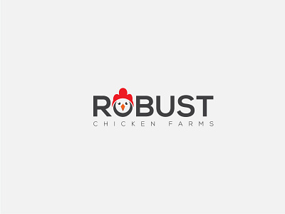 Modern minimalist logo, Chicken farms logo