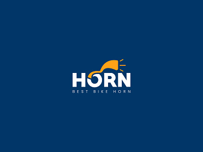 Modern minimalist logo, Horn logo