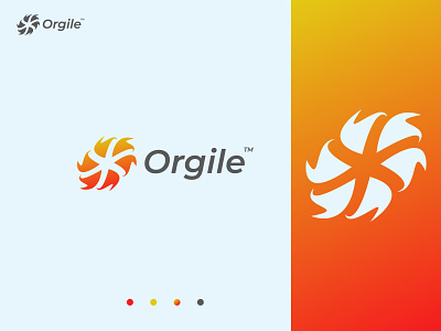 Abstract logo, Orgile logo, Modern minimalist logo