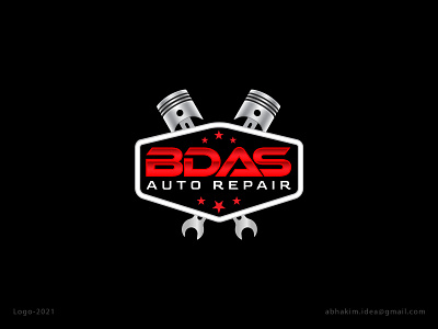 BDAS Auto Repair logo, Automotive logo
