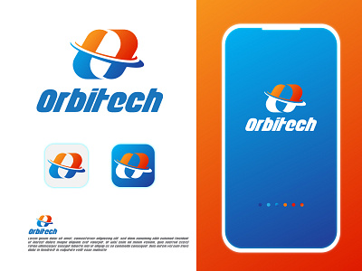 Modern O letter logo, Orbitech logo