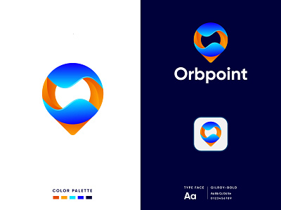 Modern O letter logo, Orbpoint logo