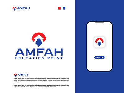 Amfah Education Point, Education logo best logo logo branding