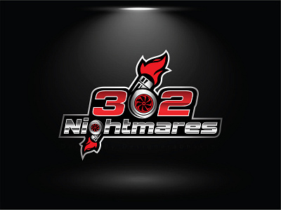 Automotive logo 302 nightmares automotive logo automotive logo branding branding car logo car logo branding creative logo logo logodesign logodesigner logomark logos racing logo