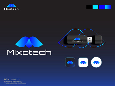 Mixotech, Tech Logo, Logo Band Identity Design