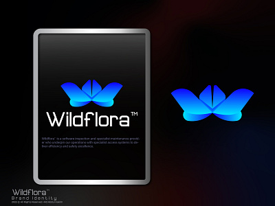 Wildflora Logo Brand Identity, Tech Logo Design