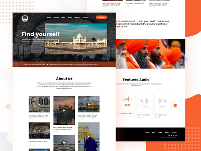 Sikh Religious Website design ui ux web website