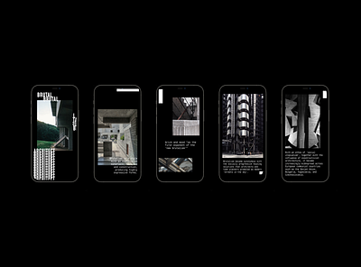 Brutal_001 app architechture behance brutal brutalism design figma graphic design mobile ui ux vector