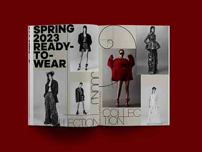 Vogue-JuunJ. Collection collection design designers editorial fashion fashiondesigner graphic design indesign look lookbook mag magazine show ui vogue