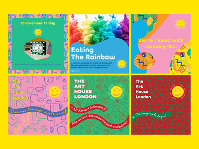 The Art House London - SM Post art arthouse design figma graphic design illustration instagram kids london post social socialmedia vector