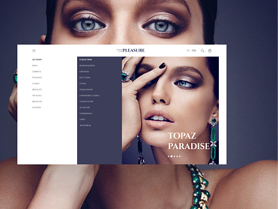 Website for a Jewelry Store branding design jewelry mobile store ui ux webdesign website