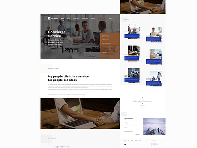 Сайт для компании My people design ui ux website