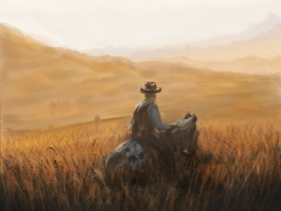 Cowboy Morning art design digital illustration digital painting digitalart illustration