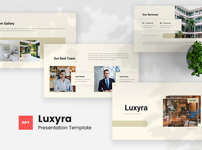 Luxyra - Hotel PowerPoint Template hotel powerpoint powerpoint template presentation