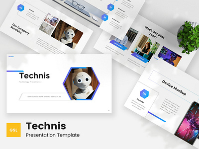 Technis - Technology Google Slides Template powerpoint powerpoint template presentation technology