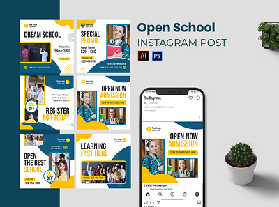 Open Shcool Instagram Post education instagram instagram post instagram template