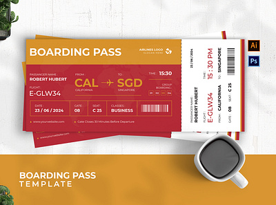 Passenger Entrances Boarding Pass boarding pass graphic template