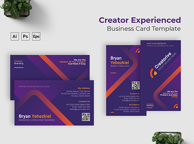 Creator Experienced Business Card business card graphic template