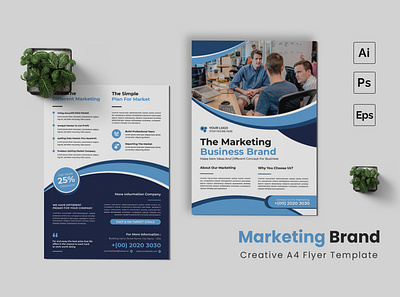 Marketing Brand Flyer flyer graphic template