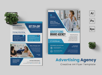 Advertising Agency Flyer flyer graphic template