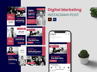 Digital Marketing Instagram Post graphic template instagram instagram post social media