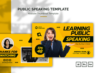Public Speaking Youtube Thumbnail lecture