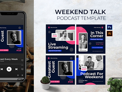 Weekend Talk Podcast Cover talking