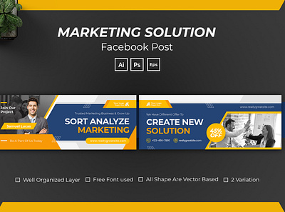 Marketing Solution Facebook Cover solution