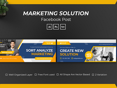 Marketing Solution Facebook Cover