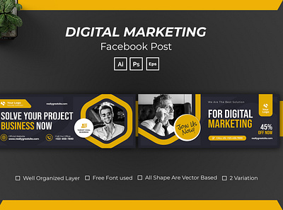 Digital Marketing Facebook Cover network