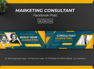 Marketing Consultant Facebook Cover consultant