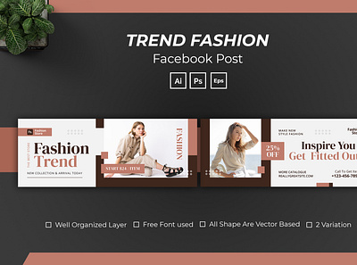 Trend Fashion Facebook Cover woman